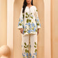 Vaasva Women White Placement Floral Printed Cord Set - Swadesiicart