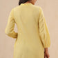 Juniper Womens Yellow Cotton Slub Embroidered High Low Tunic | Swadesiicart