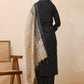 Vaasva Women Black Embroidered Suit Set | Swadesiicart