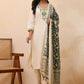 Vaasva Women Cream Embroidered Suit Set | Swadesiicart