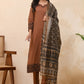 Vaasva Women Brown Embroidered Suit Set | Swadesiicart