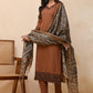 Vaasva Women Brown Embroidered Suit Set | Swadesiicart