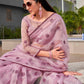 Tikhi Imli Ethnic Motifs Mirror Work Organza Saree | Swadesiicart