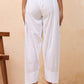 Vaasva Women White Solid Farshi Pant | Swadesiicart