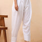 Vaasva Women White Solid Farshi Pant | Swadesiicart