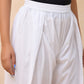 Vaasva Women White Solid Farshi Pant | Swadesiicart