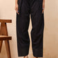 Vaasva Women Black Solid Farshi Pant | Swadesiicart