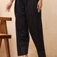 Vaasva Women Black Solid Farshi Pant | Swadesiicart