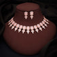Tehzeeb Creationss Baby Pink Colour Choker With Stud - Swadesiicart