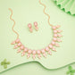Tehzeeb Creationss Baby Pink Colour Choker With Stud - Swadesiicart