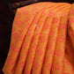 Neon Orange Colour Chanderi Block Print Saree By Gayathri Reddy Designer Studio | Swadesiicart