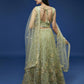 House of Panchhi Pista Net Sequinse Work Lehenga & Blouse, Dupatta | Swadesiicart
