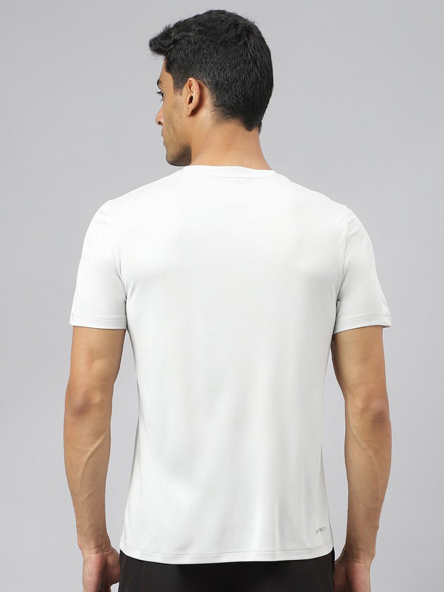 Alcis Men Anti-Static Soft-Touch Slim-Fit Sports for All Round Neck T-Shirt | Swadesiicart