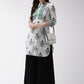 Anouk Off White Ethnic Motifs Printed Mandarin Collar Cotton Straight Kurta - Swadesiicart