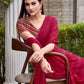 Tikhi Imli Striped Satin Ready to Wear Saree | Swadesiicart