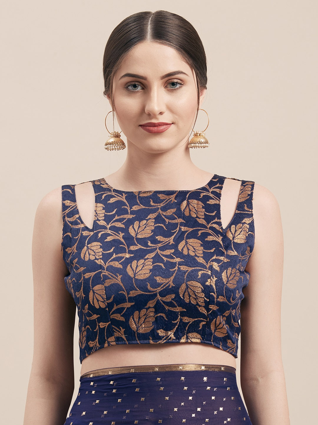 Tikhi Imli Blue Embellished Saree | Swadesiicart
