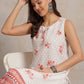 Anouk Women Geometric Printed Chikankari Kurta | Swadesiicart