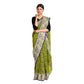 Exclusive Collection 100% Pure Cotton Olive Tant Saree With Hand Weaving Work - Swadesiicart