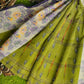 Exclusive Collection 100% Pure Cotton Olive Tant Saree With Hand Weaving Work - Swadesiicart