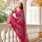 Tikhi Imli Embellished Beads and Stones Net Heavy Work Saree | Swadesiicart