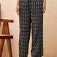 Vaasva Women Dobby Flared Pants | Swadesiicart