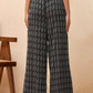 Vaasva Women Dobby Flared Pants | Swadesiicart