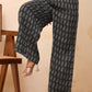 Vaasva Women Dobby Flared Pants | Swadesiicart
