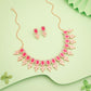Tehzeeb Creationss Pink Colour Choker With Stud - Swadesiicart