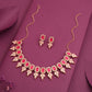 Tehzeeb Creationss Pink Colour Choker With Stud - Swadesiicart