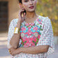 Juniper Women's White Floral Printed Rayon Peplum Co-Ord Set With Buttons - Swadesiicart
