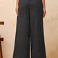 Vaasva Women Black Kantha Flared Pants | Swadesiicart