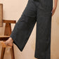 Vaasva Women Black Kantha Flared Pants | Swadesiicart