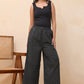 Vaasva Women Black Kantha Flared Pants | Swadesiicart