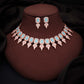Tehzeeb Creationss Sky Blue Colour Choker With Stud - Swadesiicart