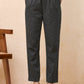 Vaasva Women Black Kantha Straight Fit Pants | Swadesiicart