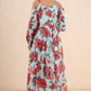 Juniper Women's Mint Chiffon Printed Flared Dress | Swadesiicart