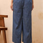 Vaasva Women Royal Blue Palazzo Pants | Swadesiicart