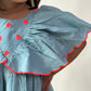 ArthLife Pale Blue Neon Embroidered Dress