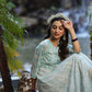 Juniper Womens Bluemulti Georgette Foil Printed Anarkali Dress | Swadesiicart