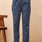 Vaasva Women Royal Blue Straight Pant | Swadesiicart