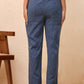 Vaasva Women Royal Blue Straight Pant | Swadesiicart