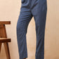 Vaasva Women Royal Blue Straight Pant | Swadesiicart