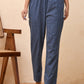 Vaasva Women Royal Blue Straight Pant | Swadesiicart