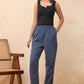 Vaasva Women Royal Blue Straight Pant | Swadesiicart