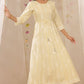 Juniper Womens Yellow Rayon Gliter Printed Anarkali Dress | Swadesiicart