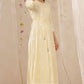 Juniper Womens Yellow Rayon Gliter Printed Anarkali Dress | Swadesiicart