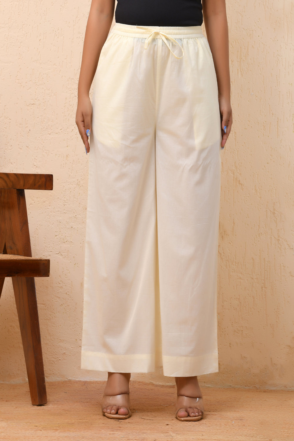 Vaasva Women Royal Blue Straight Pant | Swadesiicart