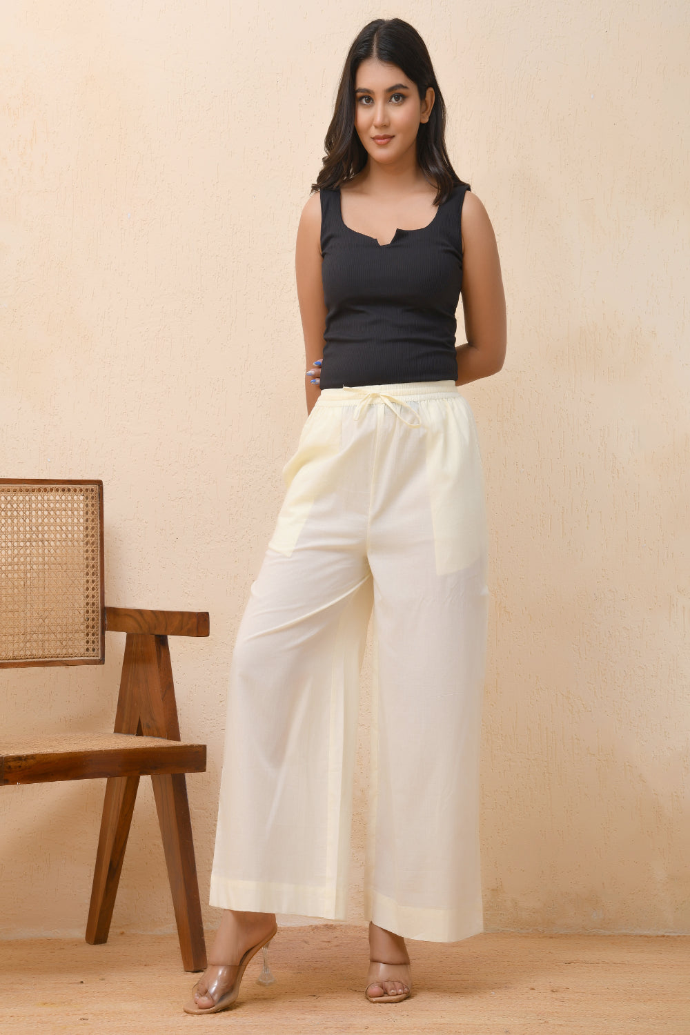 Vaasva Women Royal Blue Straight Pant | Swadesiicart