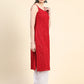 Kalini Paisley Embroidered Sequinned Chikankari Georgette Kurta | Swadesiicart