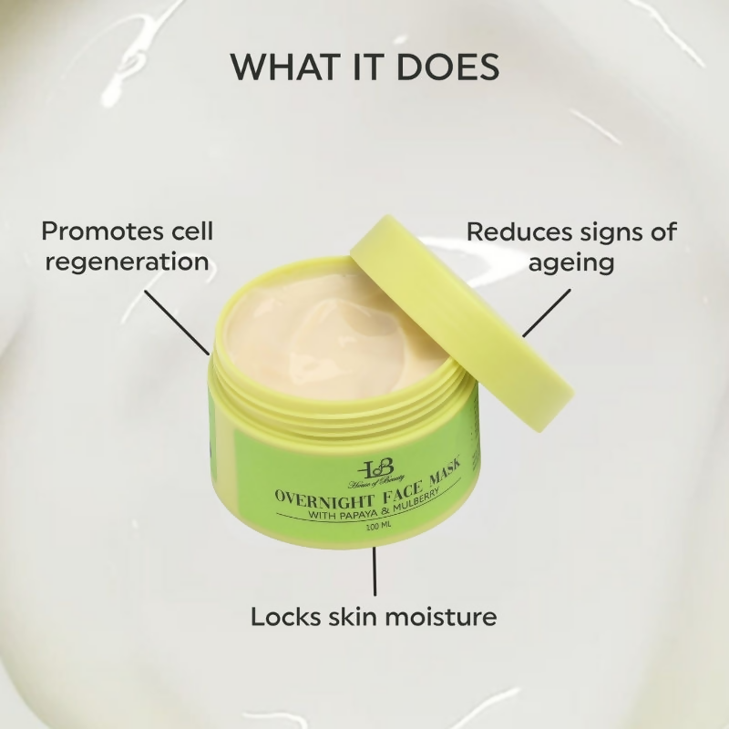 House of Beauty Overnight Face Mask - Swadesiicart